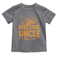 Reel Cool Uncle Toddler T Shirt Funny Fishing Fisherman Fathers Day
