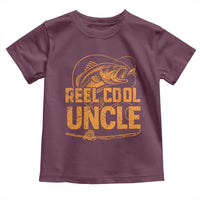 Reel Cool Uncle Toddler T Shirt Funny Fishing Fisherman Fathers Day