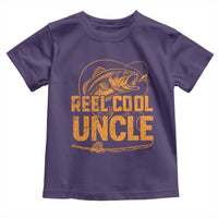 Reel Cool Uncle Toddler T Shirt Funny Fishing Fisherman Fathers Day