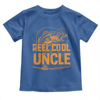 Reel Cool Uncle Toddler T Shirt Funny Fishing Fisherman Fathers Day