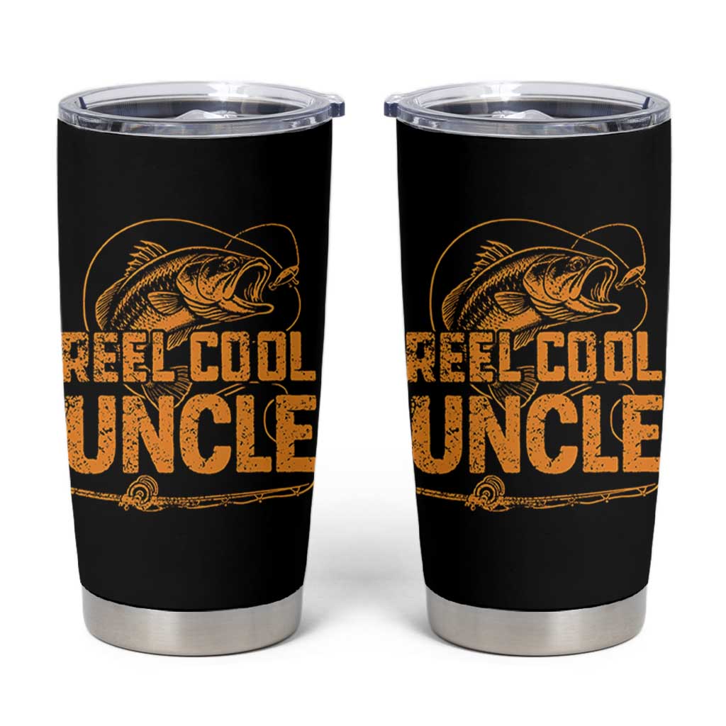 Reel Cool Uncle Tumbler Cup Funny Fishing Fisherman Fathers Day