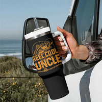 Reel Cool Uncle Tumbler With Handle Funny Fishing Fisherman Fathers Day