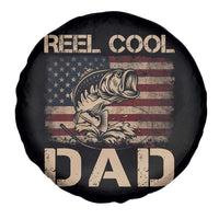 Reel Cool Dad Spare Tire Cover Funny Fishing USA Flag Patriotic Fisherman Fathers Day