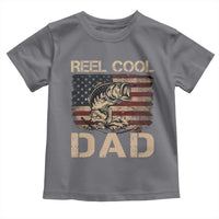 Reel Cool Dad Toddler T Shirt Funny Fishing USA Flag Patriotic Fisherman Fathers Day