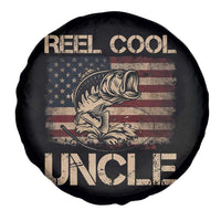 Reel Cool Uncle Spare Tire Cover Funny Fishing USA Flag Patriotic Fisherman Fathers Day