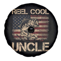 Reel Cool Uncle Spare Tire Cover Funny Fishing USA Flag Patriotic Fisherman Fathers Day