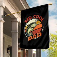 Reel Cool Dad Garden Flag Funny Fathers Day Fishing Lover Fisherman