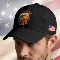 Reel Cool Dad Baseball Cap Funny Fathers Day Fishing Lover Fisherman