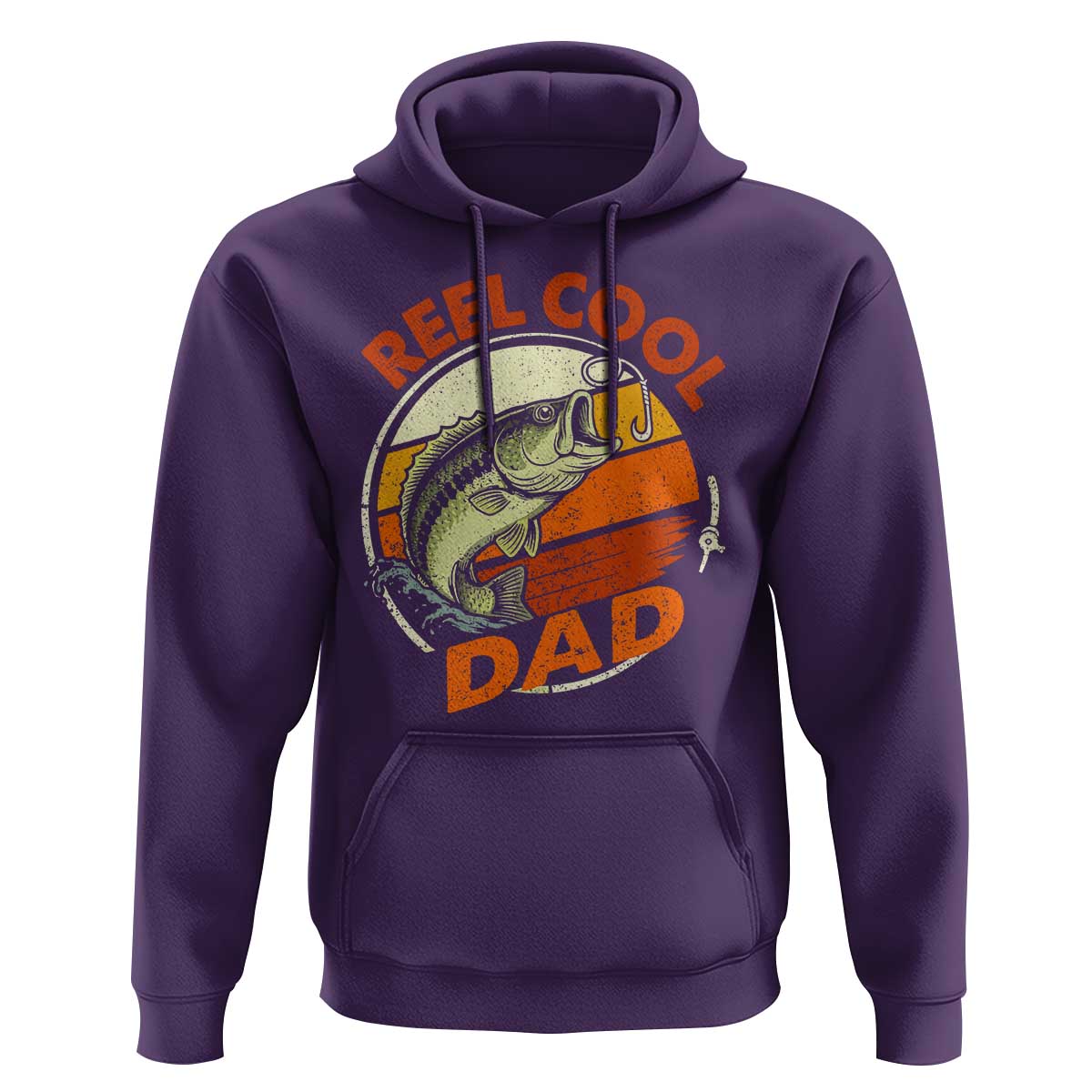Reel Cool Dad Hoodie Funny Fathers Day Fishing Lover Fisherman