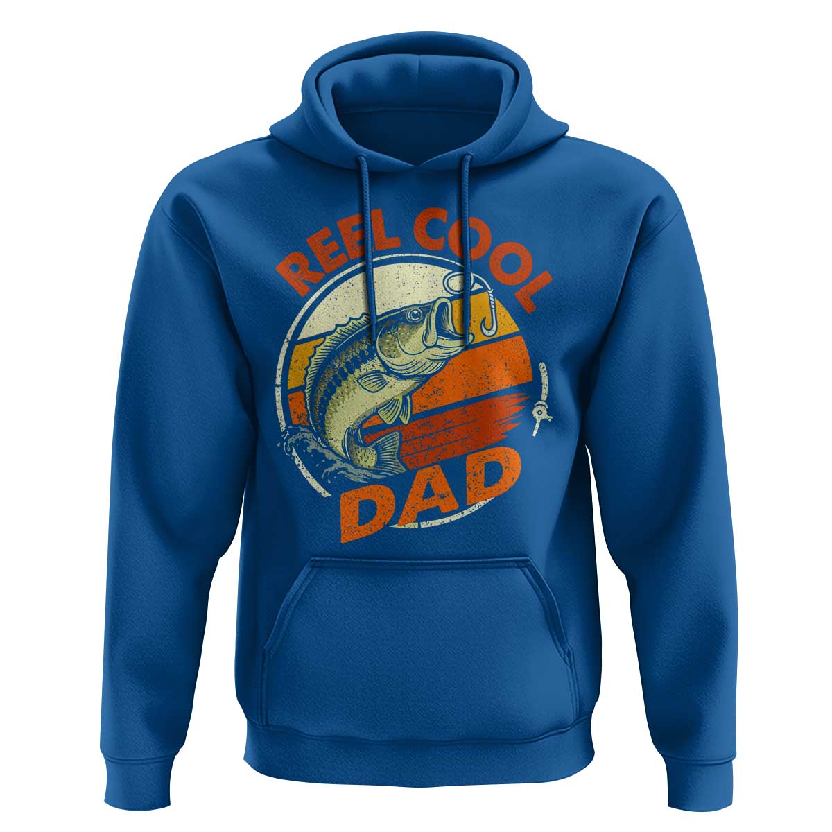 Reel Cool Dad Hoodie Funny Fathers Day Fishing Lover Fisherman