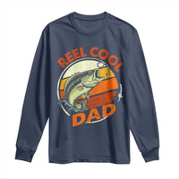 Reel Cool Dad Long Sleeve Shirt Funny Fathers Day Fishing Lover Fisherman