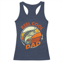 Reel Cool Dad Racerback Tank Top Funny Fathers Day Fishing Lover Fisherman