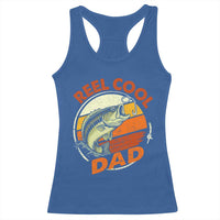 Reel Cool Dad Racerback Tank Top Funny Fathers Day Fishing Lover Fisherman