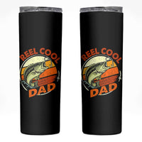 Reel Cool Dad Skinny Tumbler Funny Fathers Day Fishing Lover Fisherman