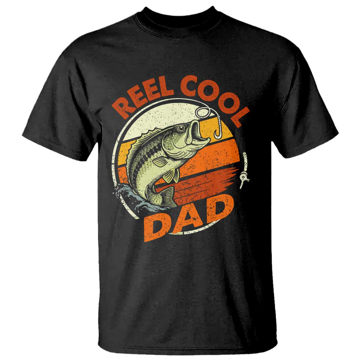 Reel Cool Dad T Shirt Funny Fathers Day Fishing Lover Fisherman