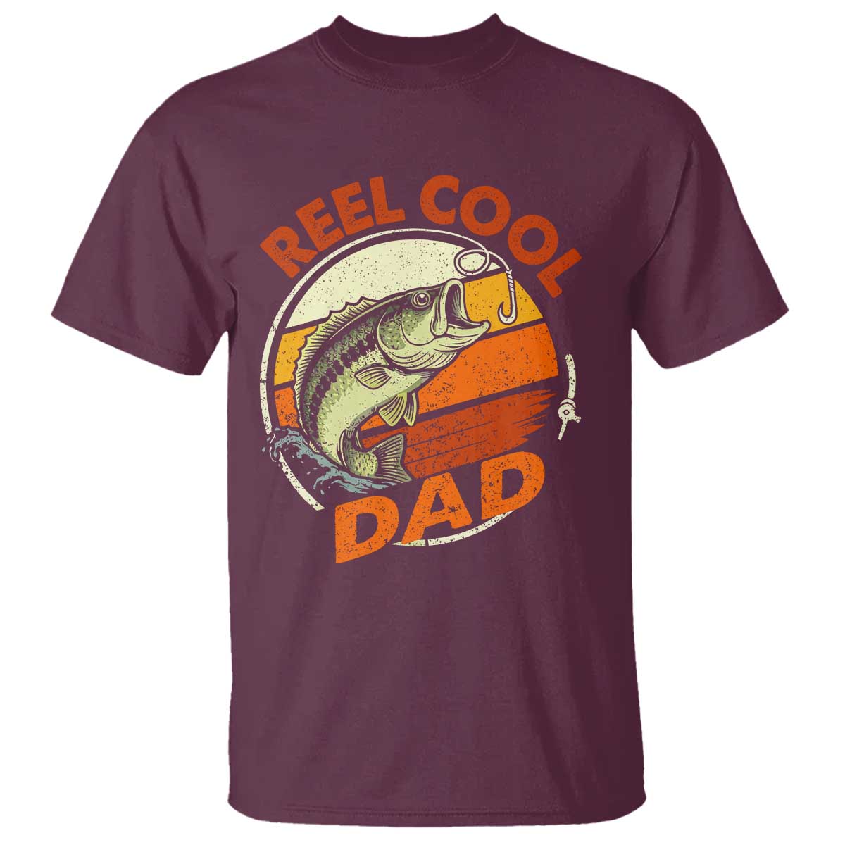 Reel Cool Dad T Shirt Funny Fathers Day Fishing Lover Fisherman