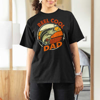 Reel Cool Dad T Shirt For Women Funny Fathers Day Fishing Lover Fisherman