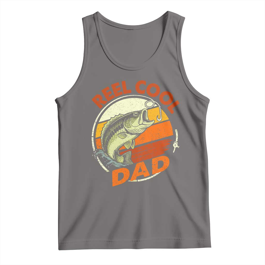 Reel Cool Dad Tank Top Funny Fathers Day Fishing Lover Fisherman