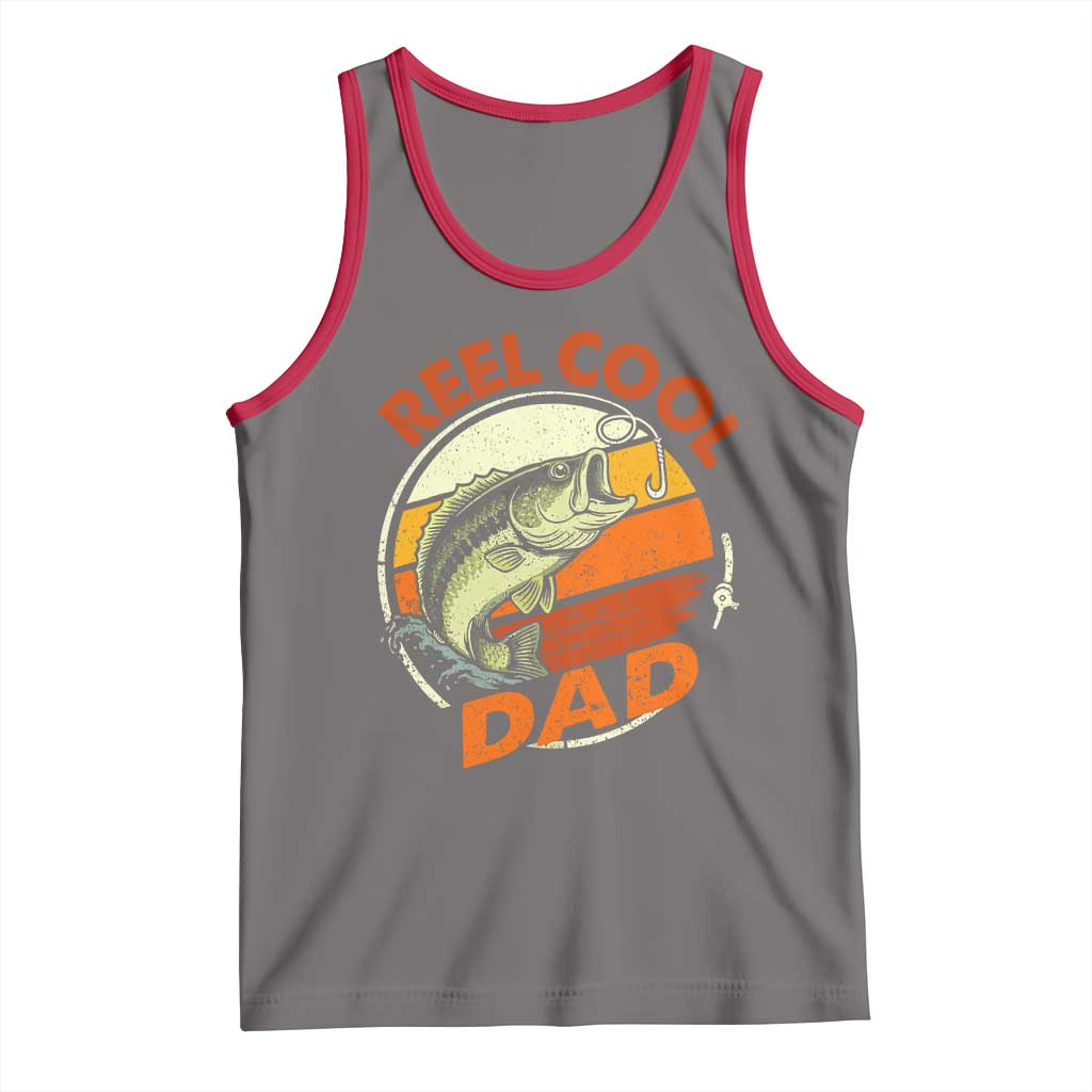 Reel Cool Dad Tank Top Funny Fathers Day Fishing Lover Fisherman