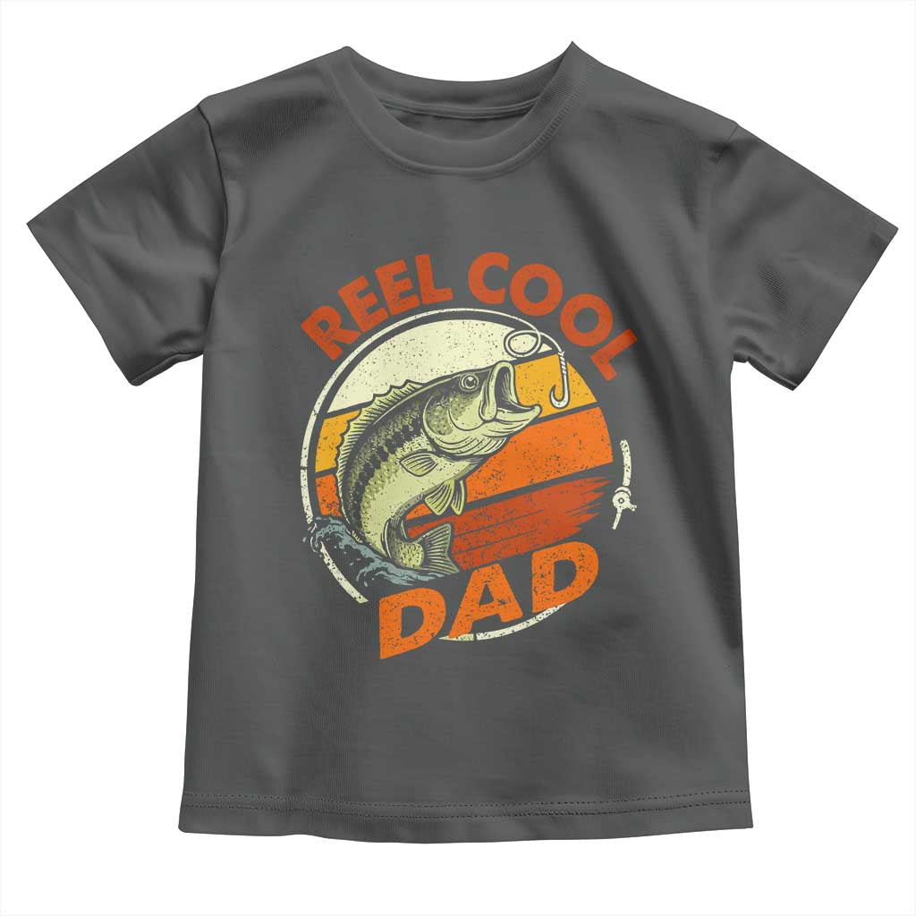 Reel Cool Dad Toddler T Shirt Funny Fathers Day Fishing Lover Fisherman