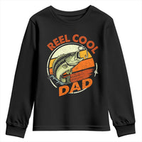 Reel Cool Dad Youth Sweatshirt Funny Fathers Day Fishing Lover Fisherman