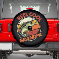 Reel Cool Grandpa Spare Tire Cover Funny Fathers Day Dada Fishing Lover Fisherman