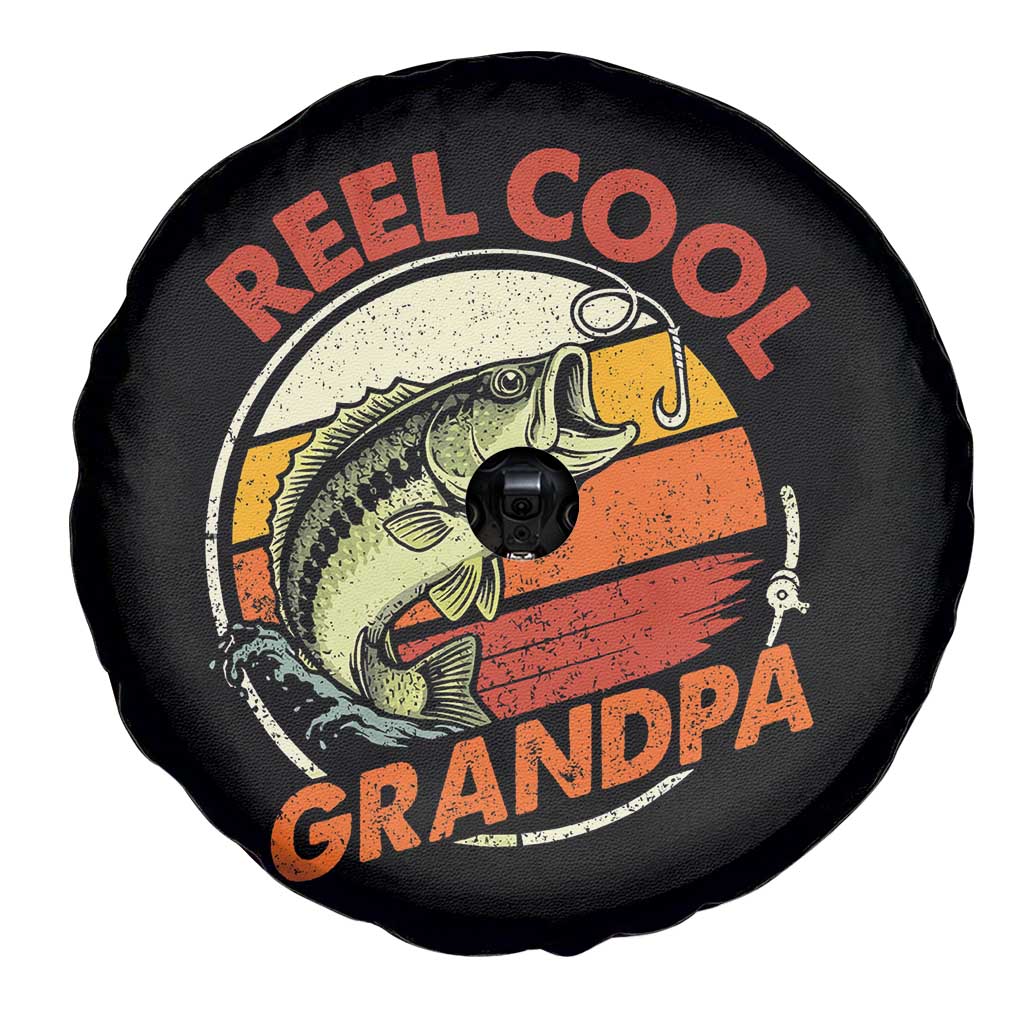 Reel Cool Grandpa Spare Tire Cover Funny Fathers Day Dada Fishing Lover Fisherman