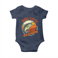 Reel Cool Grandpa Baby Onesie Funny Fathers Day Dada Fishing Lover Fisherman