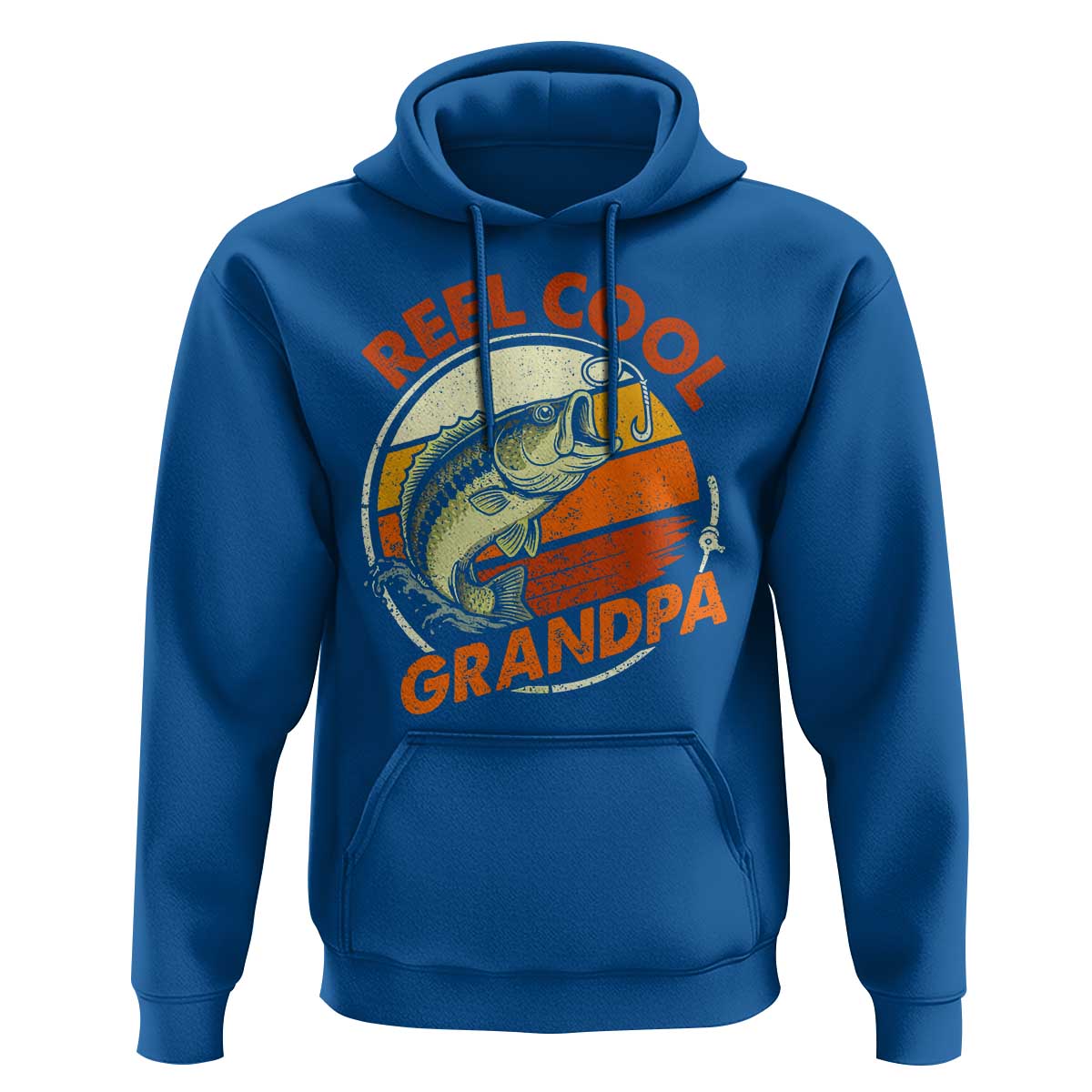 Reel Cool Grandpa Hoodie Funny Fathers Day Dada Fishing Lover Fisherman