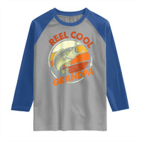 Reel Cool Grandpa Raglan Shirt Funny Fathers Day Dada Fishing Lover Fisherman
