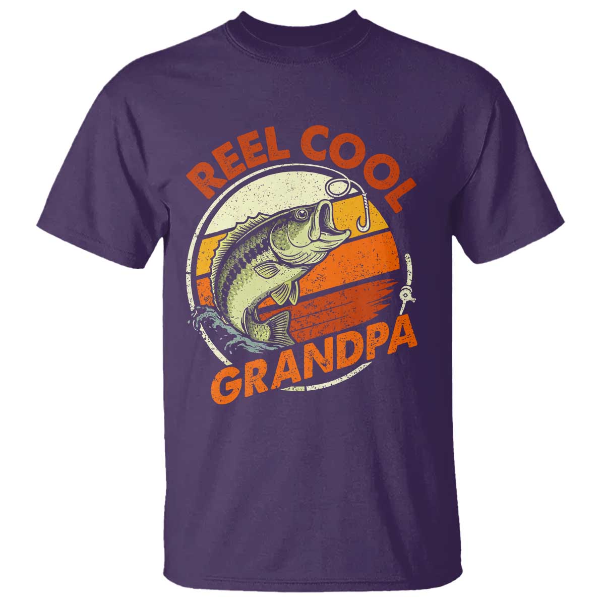 Reel Cool Grandpa T Shirt Funny Fathers Day Dada Fishing Lover Fisherman