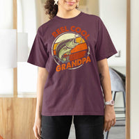 Reel Cool Grandpa T Shirt For Women Funny Fathers Day Dada Fishing Lover Fisherman