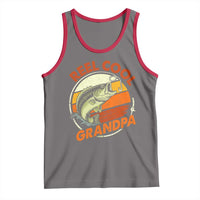 Reel Cool Grandpa Tank Top Funny Fathers Day Dada Fishing Lover Fisherman