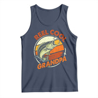Reel Cool Grandpa Tank Top Funny Fathers Day Dada Fishing Lover Fisherman