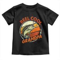 Reel Cool Grandpa Toddler T Shirt Funny Fathers Day Dada Fishing Lover Fisherman