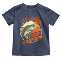 Reel Cool Grandpa Toddler T Shirt Funny Fathers Day Dada Fishing Lover Fisherman