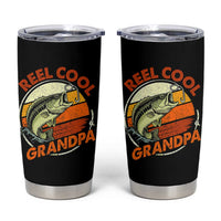 Reel Cool Grandpa Tumbler Cup Funny Fathers Day Dada Fishing Lover Fisherman