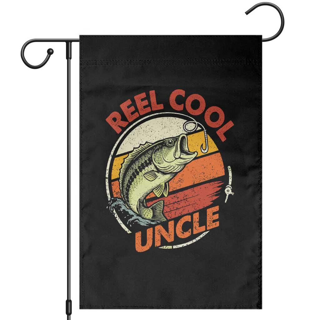 Uncle Fishing Garden Flag Reel Cool Uncle Funny Fathers Day Fisherman