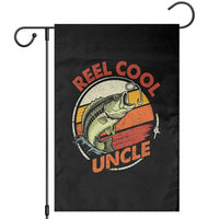 Uncle Fishing Garden Flag Reel Cool Uncle Funny Fathers Day Fisherman