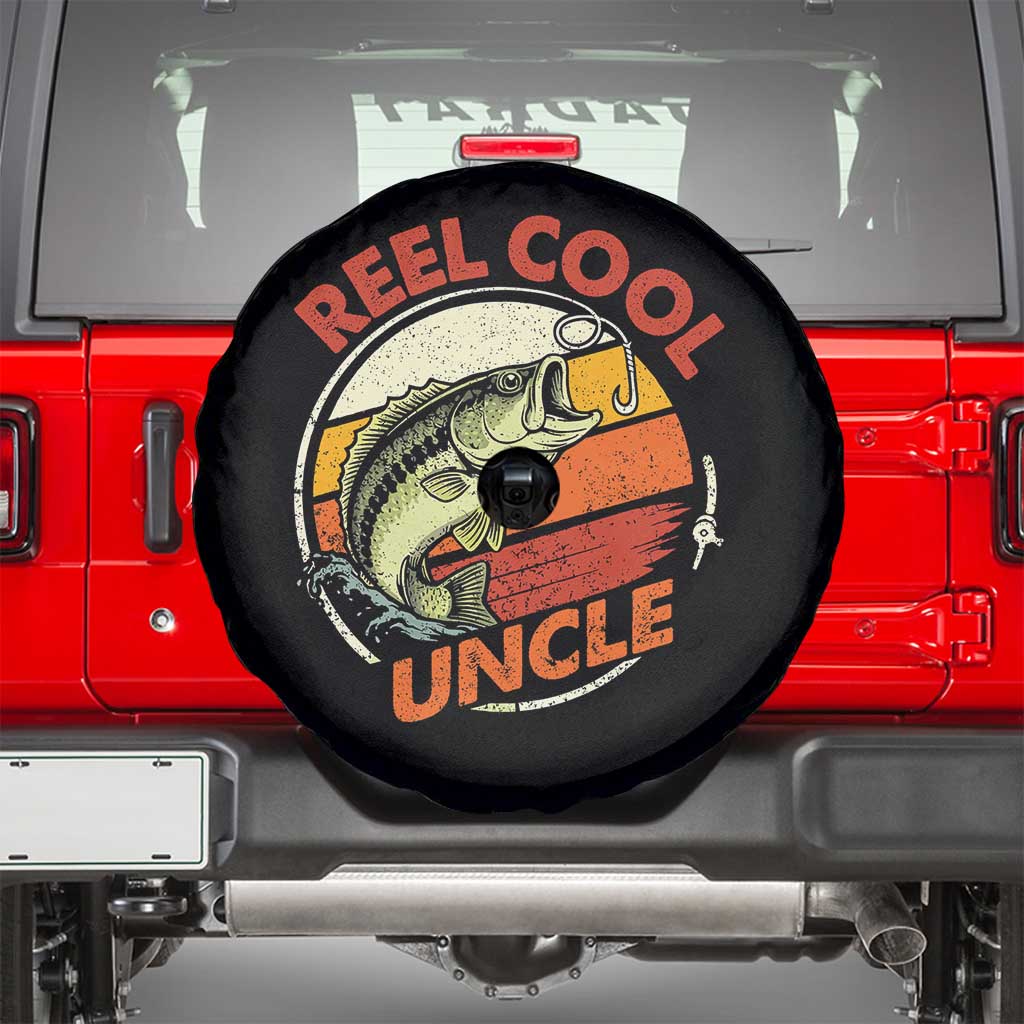 Uncle Fishing Spare Tire Cover Reel Cool Uncle Funny Fathers Day Fisherman