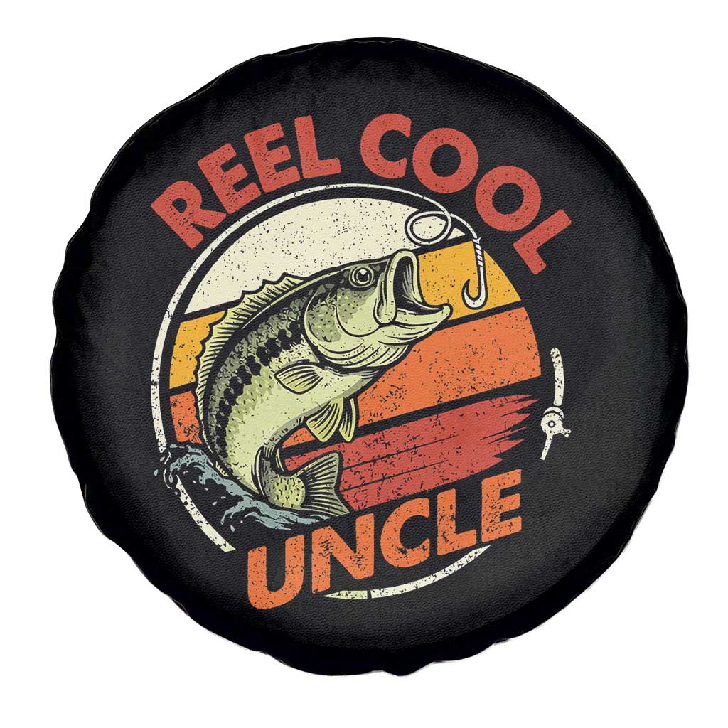 Uncle Fishing Spare Tire Cover Reel Cool Uncle Funny Fathers Day Fisherman