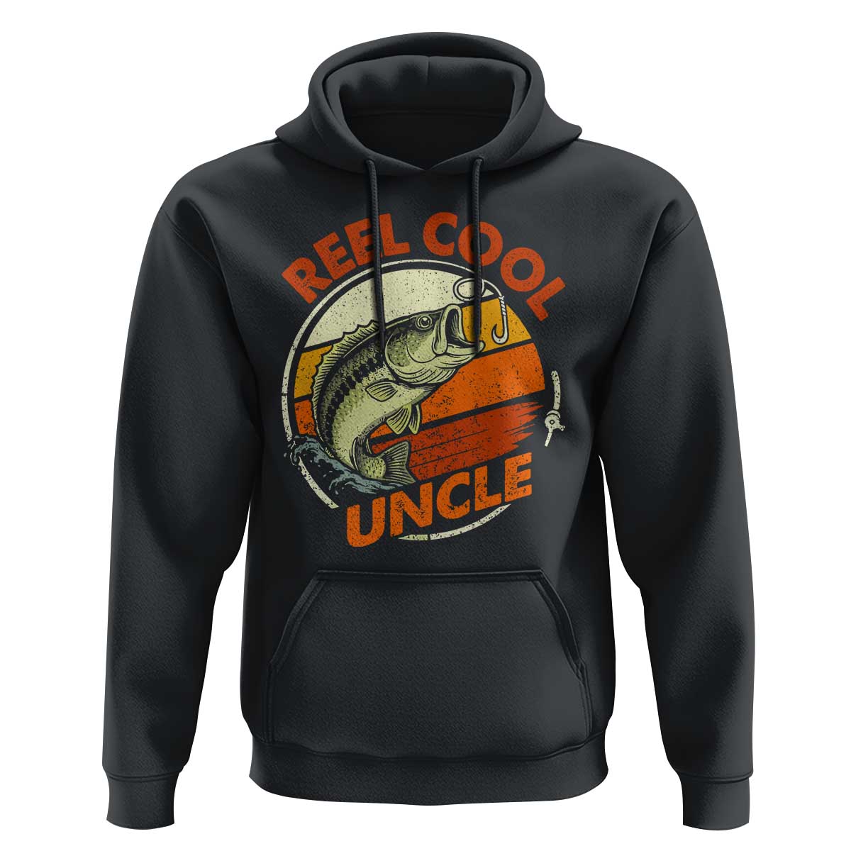 Uncle Fishing Hoodie Reel Cool Uncle Funny Fathers Day Fisherman