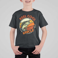 Uncle Fishing T Shirt For Kid Reel Cool Uncle Funny Fathers Day Fisherman