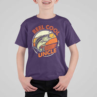 Uncle Fishing T Shirt For Kid Reel Cool Uncle Funny Fathers Day Fisherman