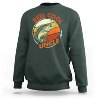 Uncle Fishing Sweatshirt Reel Cool Uncle Funny Fathers Day Fisherman