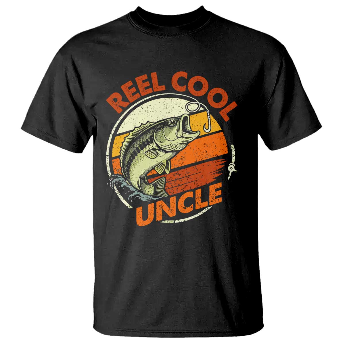 Uncle Fishing T Shirt Reel Cool Uncle Funny Fathers Day Fisherman