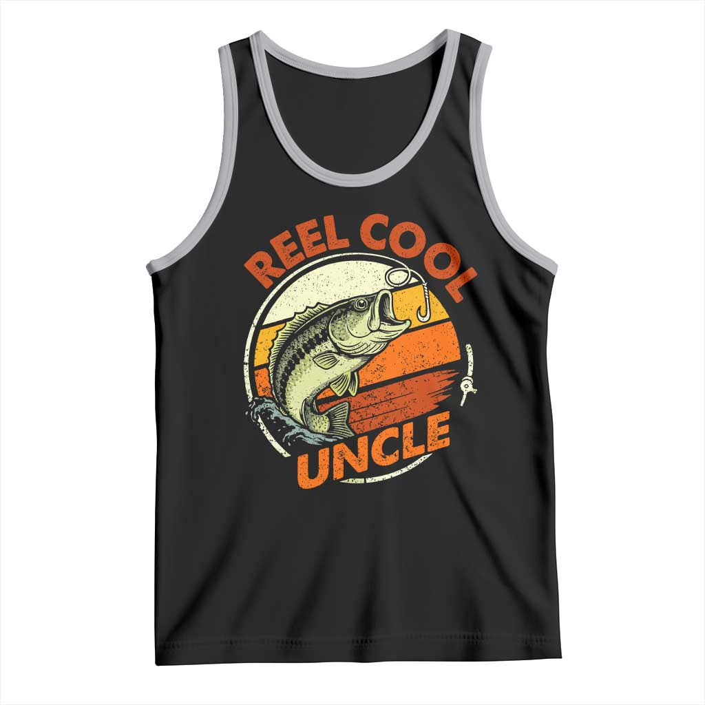 Uncle Fishing Tank Top Reel Cool Uncle Funny Fathers Day Fisherman