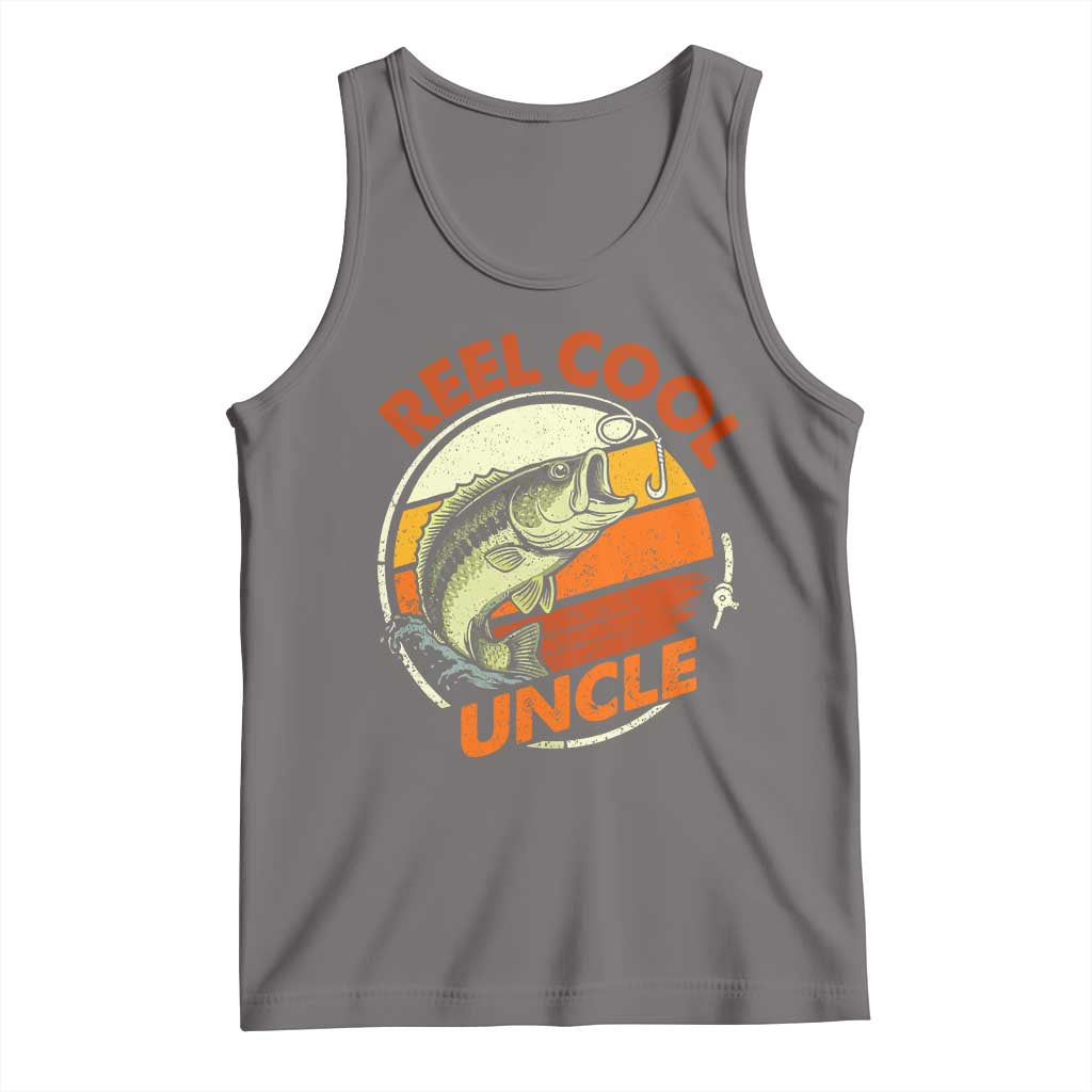 Uncle Fishing Tank Top Reel Cool Uncle Funny Fathers Day Fisherman