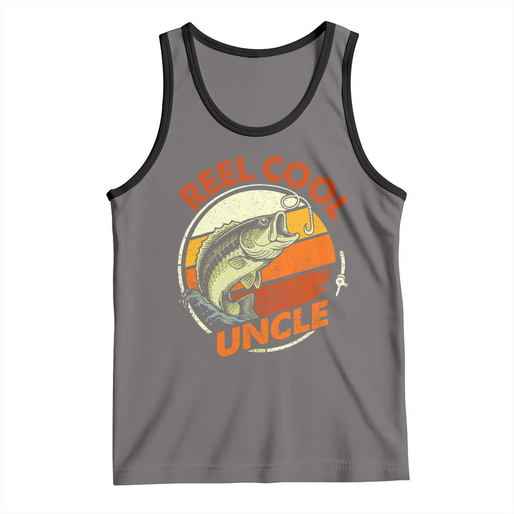Uncle Fishing Tank Top Reel Cool Uncle Funny Fathers Day Fisherman