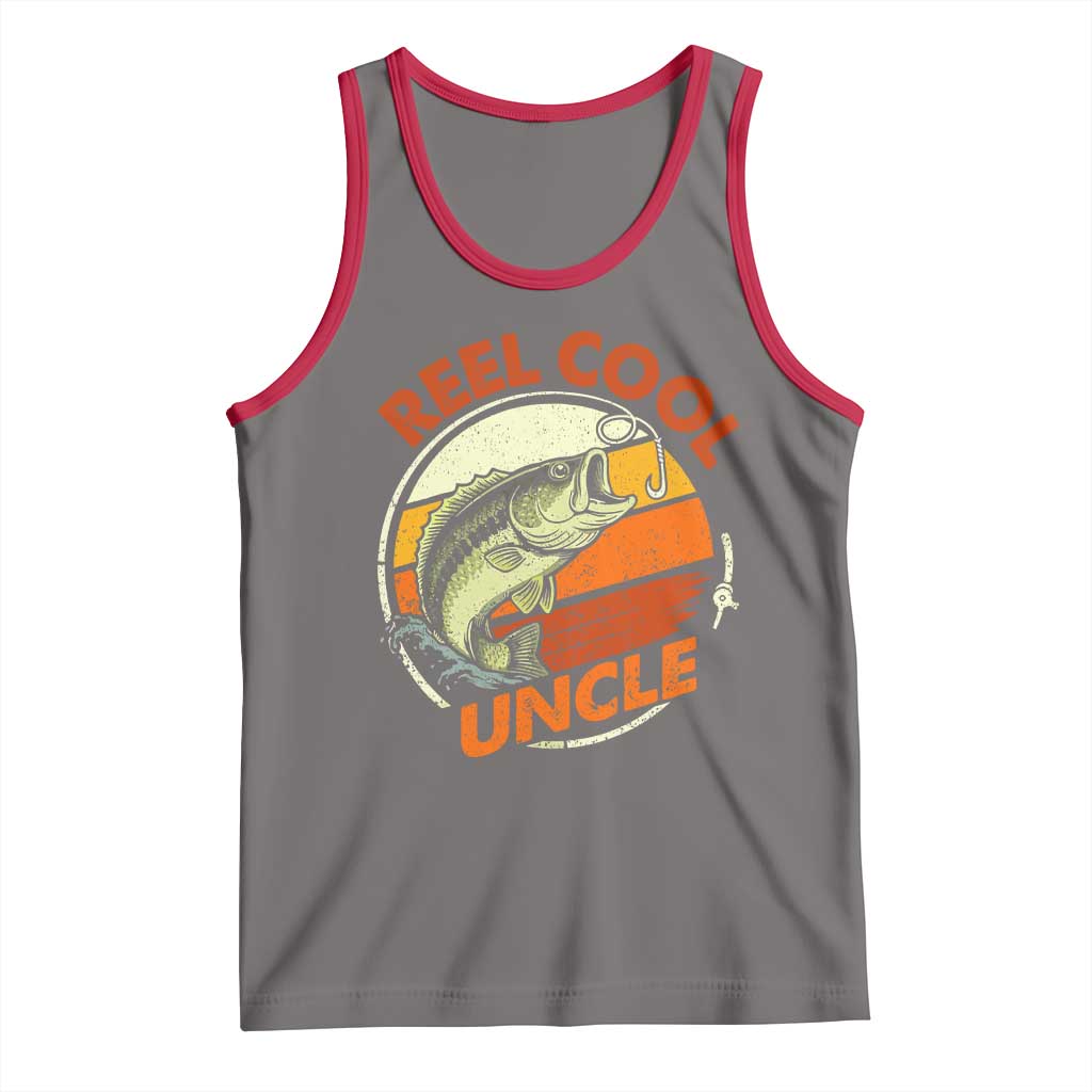 Uncle Fishing Tank Top Reel Cool Uncle Funny Fathers Day Fisherman